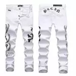 philipp plein skinny ripped jeans 2018 white qp skull